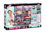LOL OMG House - New Real Wood Doll House with 85+ Surprises | 3 Stories, 6 Rooms including Elevator, Tub, Pool, Patio, Living Room, Kitchen, Piano Bedroom, Bathroom, and Fashion Closet