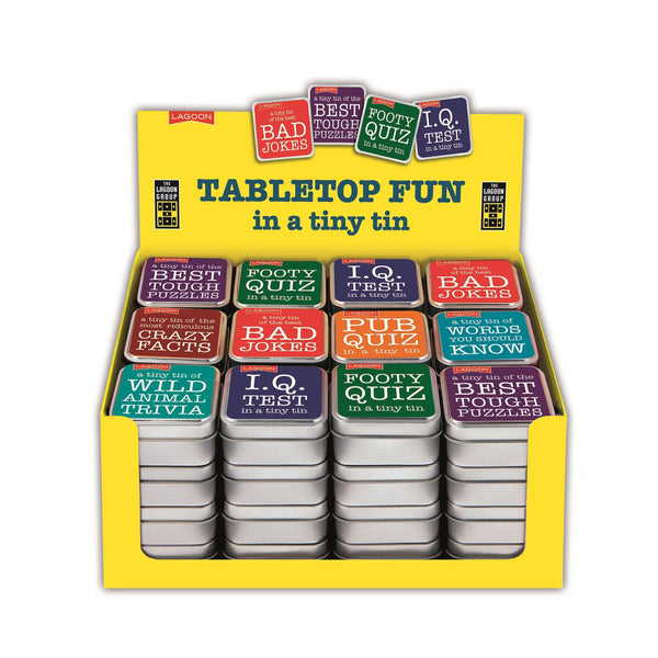 TABLETOP FUN IN A TINY TIN (DISPLAY OF 48)