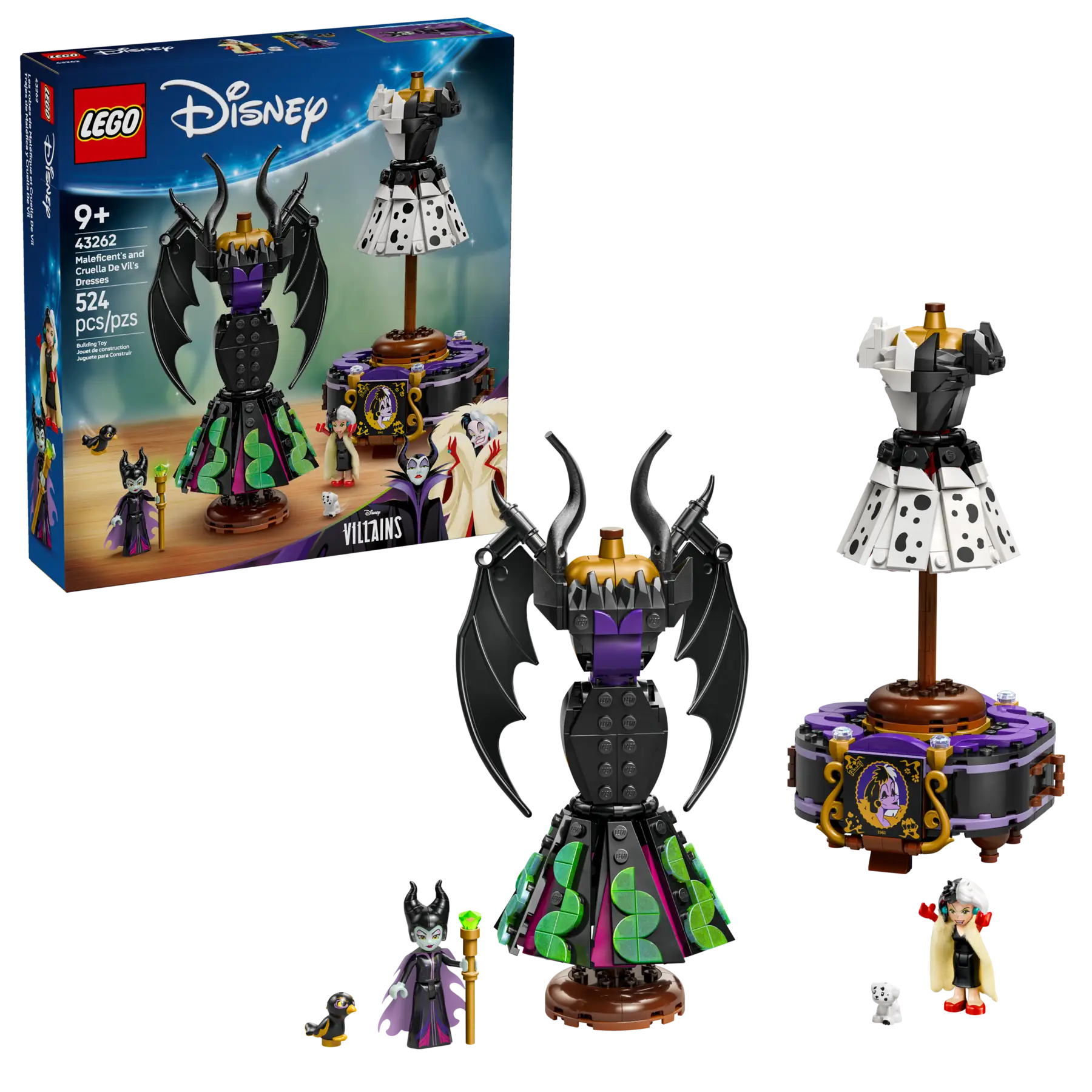 LEGO® | Disney Villains: Maleficent's and Cruella De Vil's Dresses (43262)