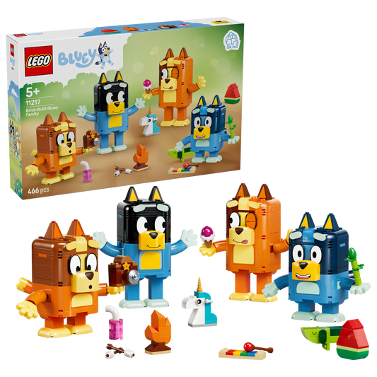 LEGO® | Bluey: Brick-Built Bluey Family (11217) - box and product image