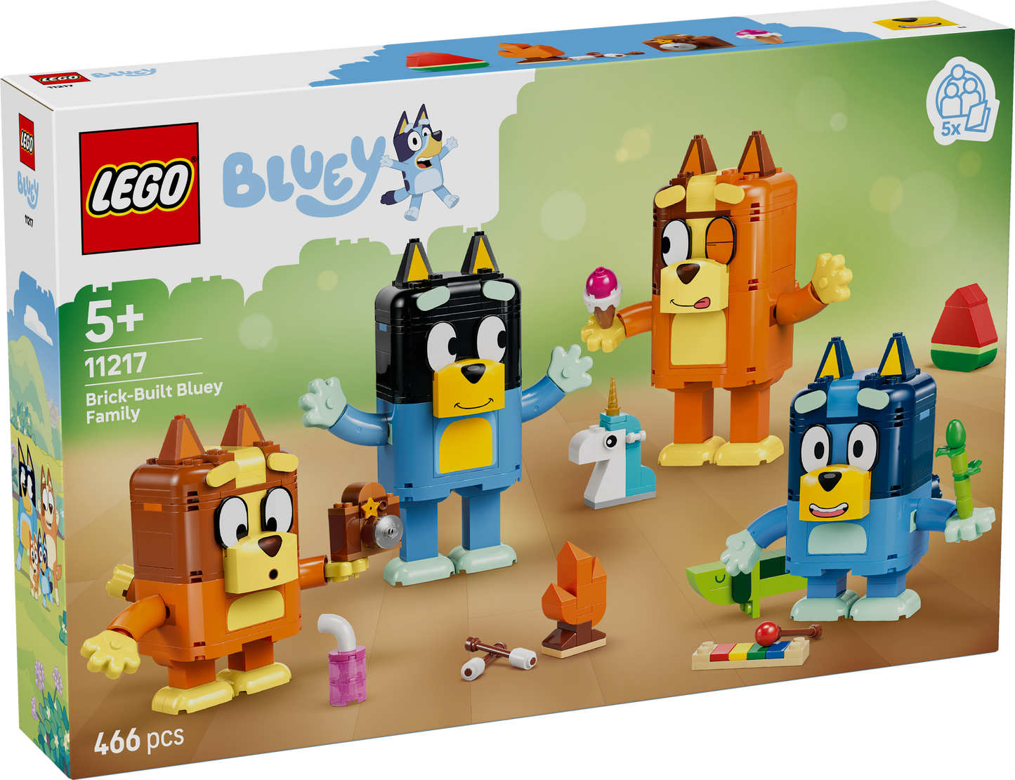 LEGO® | Bluey: Brick-Built Bluey Family (11217) - box front