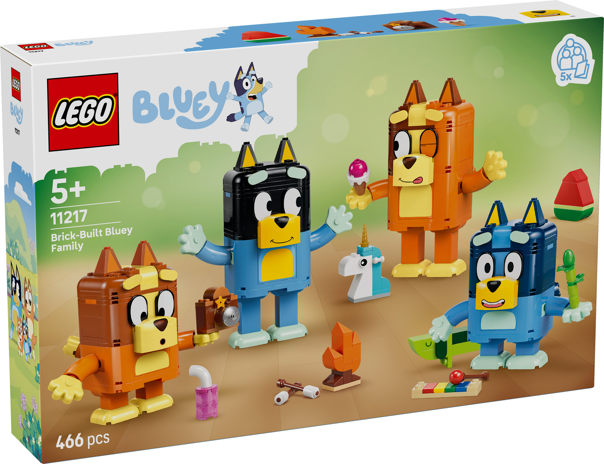LEGO® | Bluey: Brick-Built Bluey Family (11217) - box front