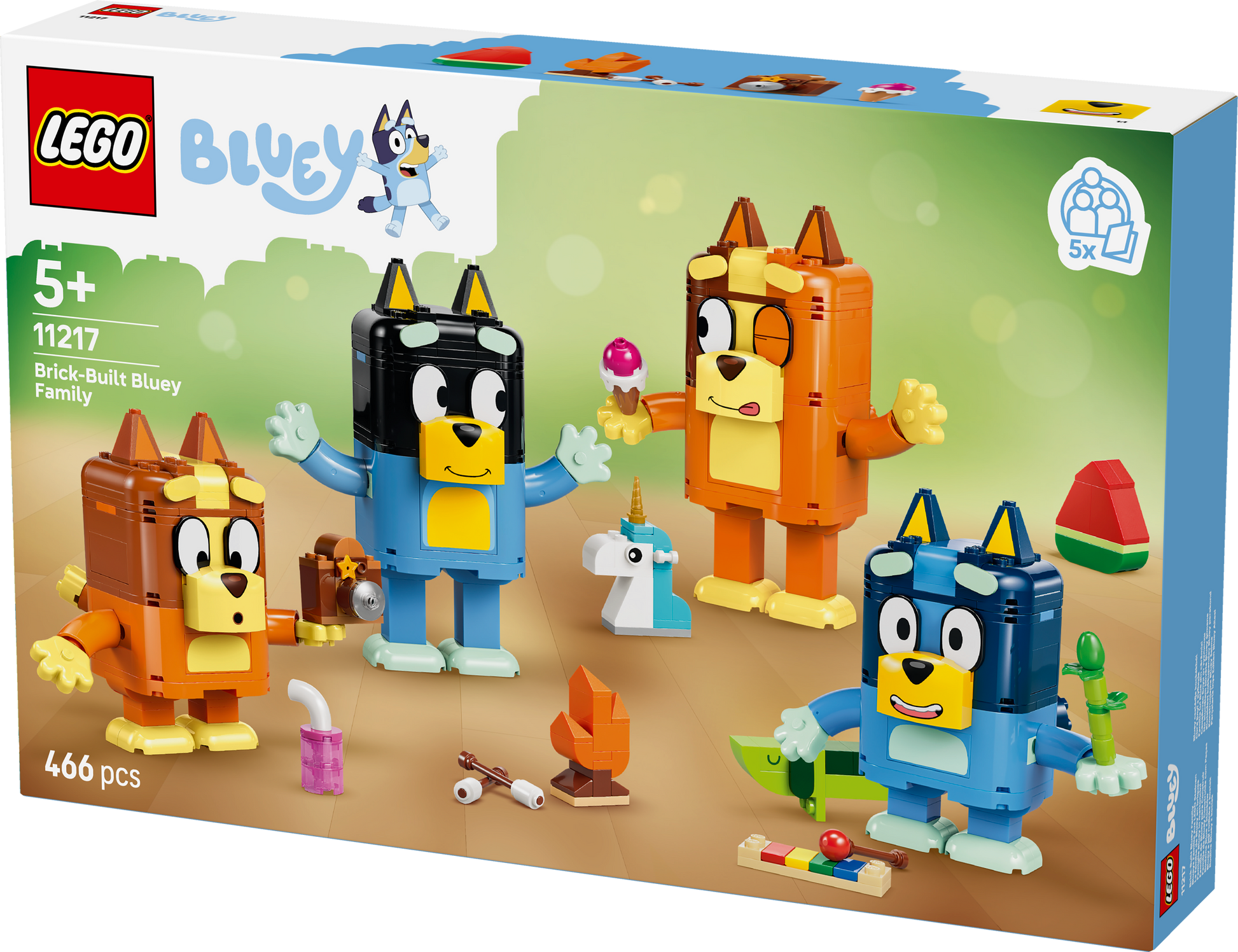 LEGO® | Bluey: Brick-Built Bluey Family (11217) - box detail