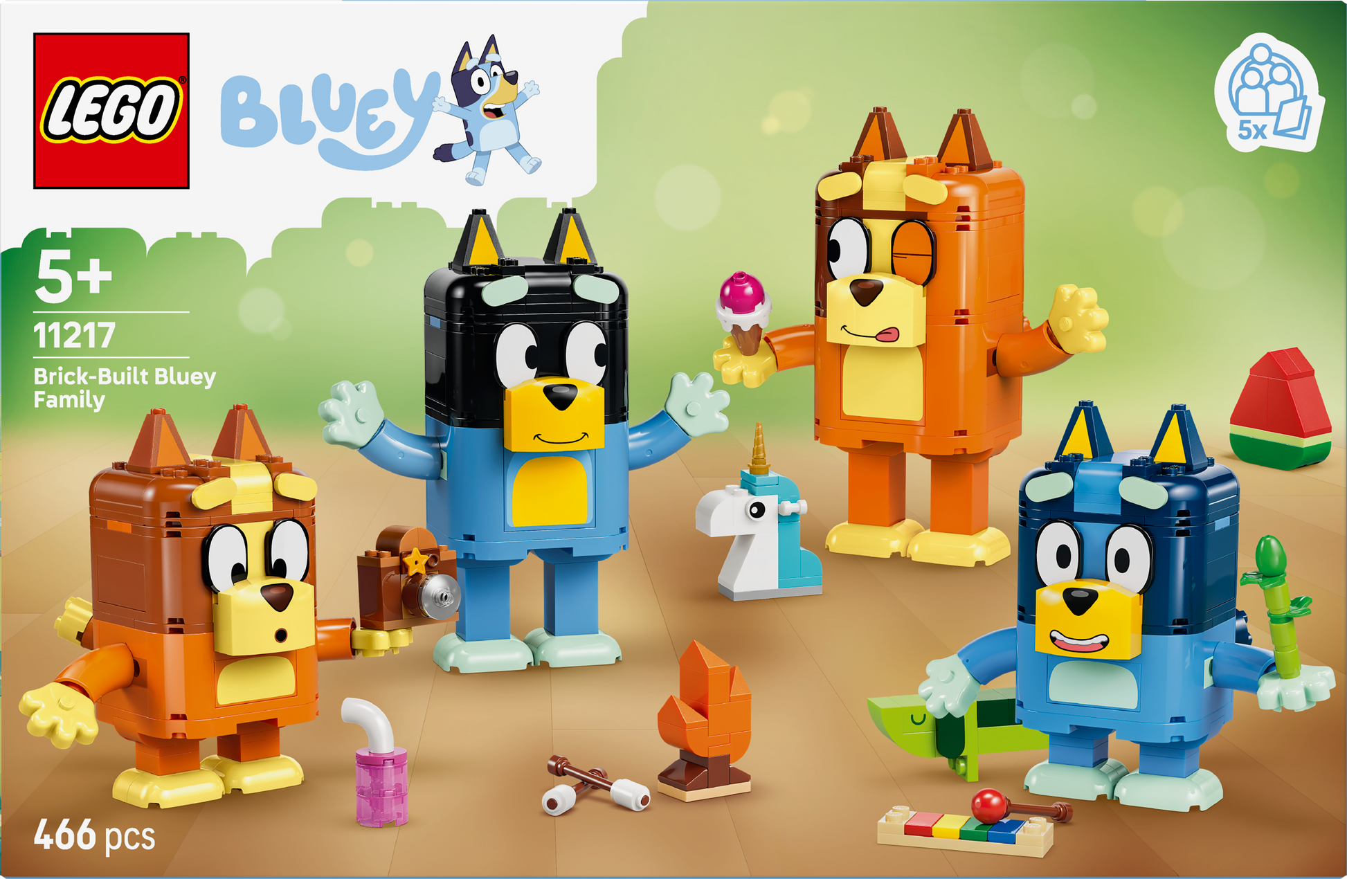 LEGO® | Bluey: Brick-Built Bluey Family (11217) - box back