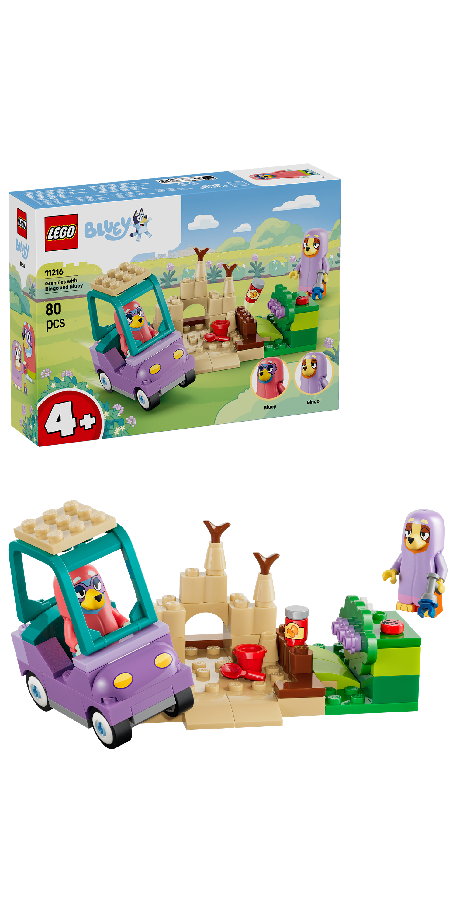 LEGO® | Bluey: Grannies with Bingo and Bluey (11216) - box and product image