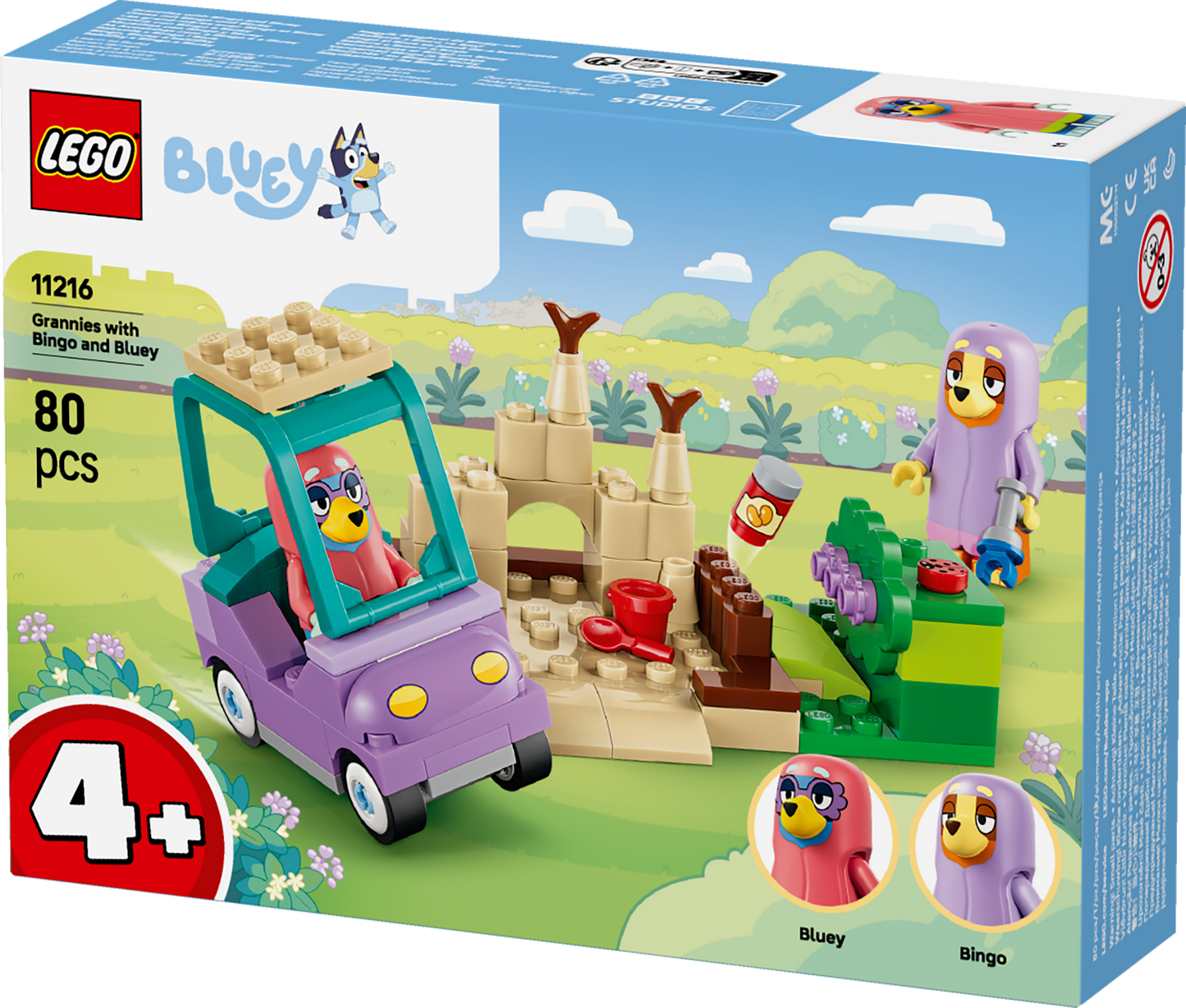 LEGO® | Bluey: Grannies with Bingo and Bluey (11216) - box detail