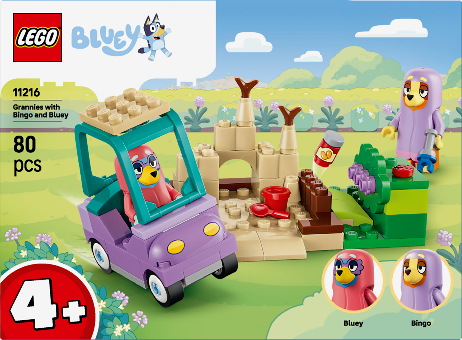 LEGO® | Bluey: Grannies with Bingo and Bluey (11216) - box back