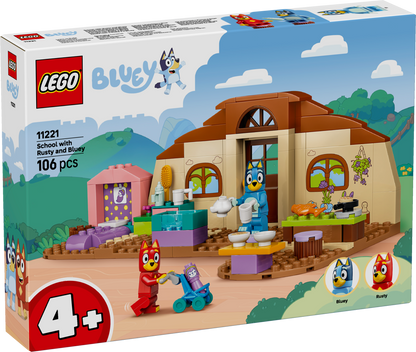 LEGO® | Bluey: School with Rusty and Bluey (11221) - box front