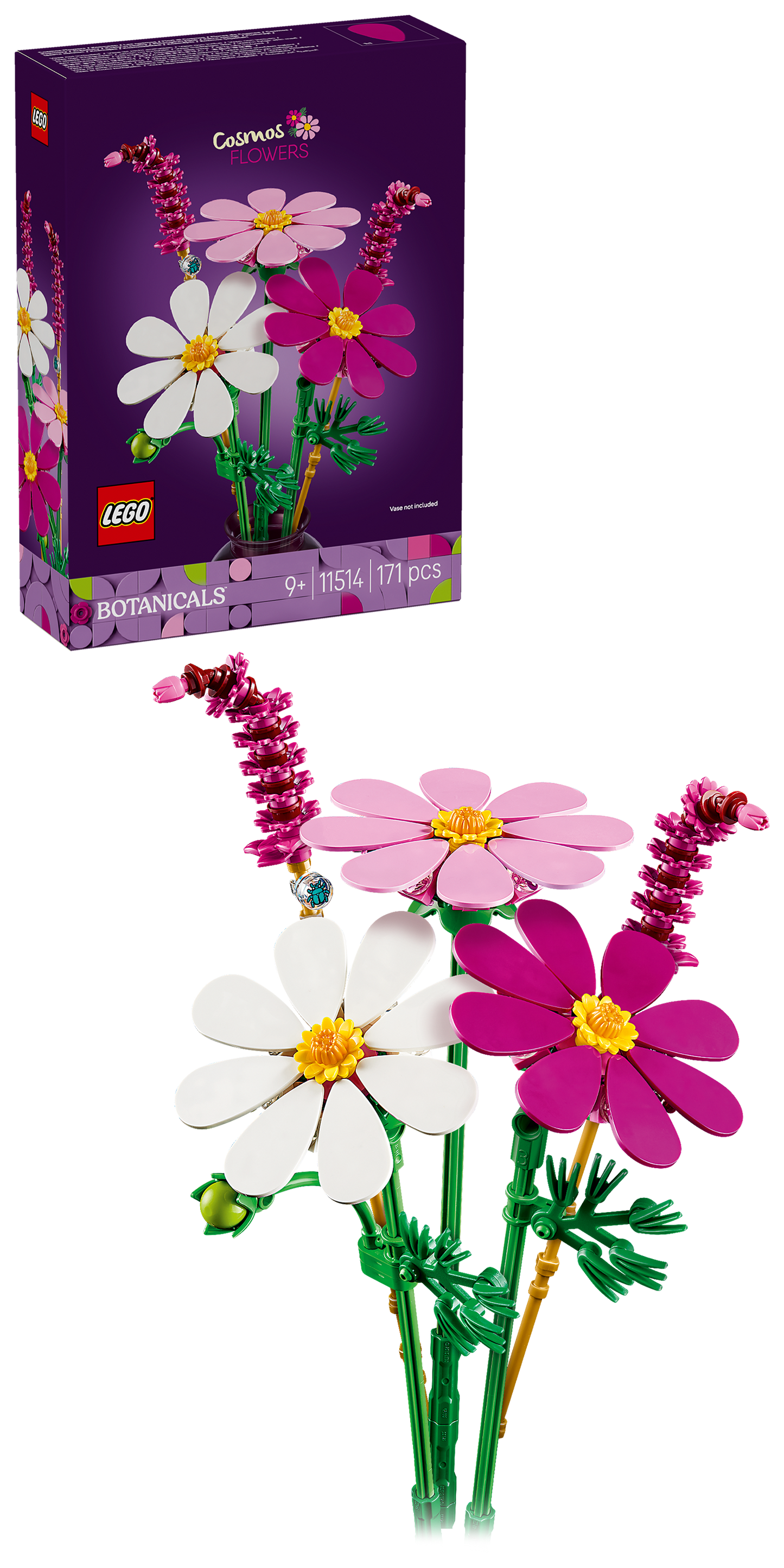 LEGO® | Botanicals: Cosmos Flowers (11514) - box and product image