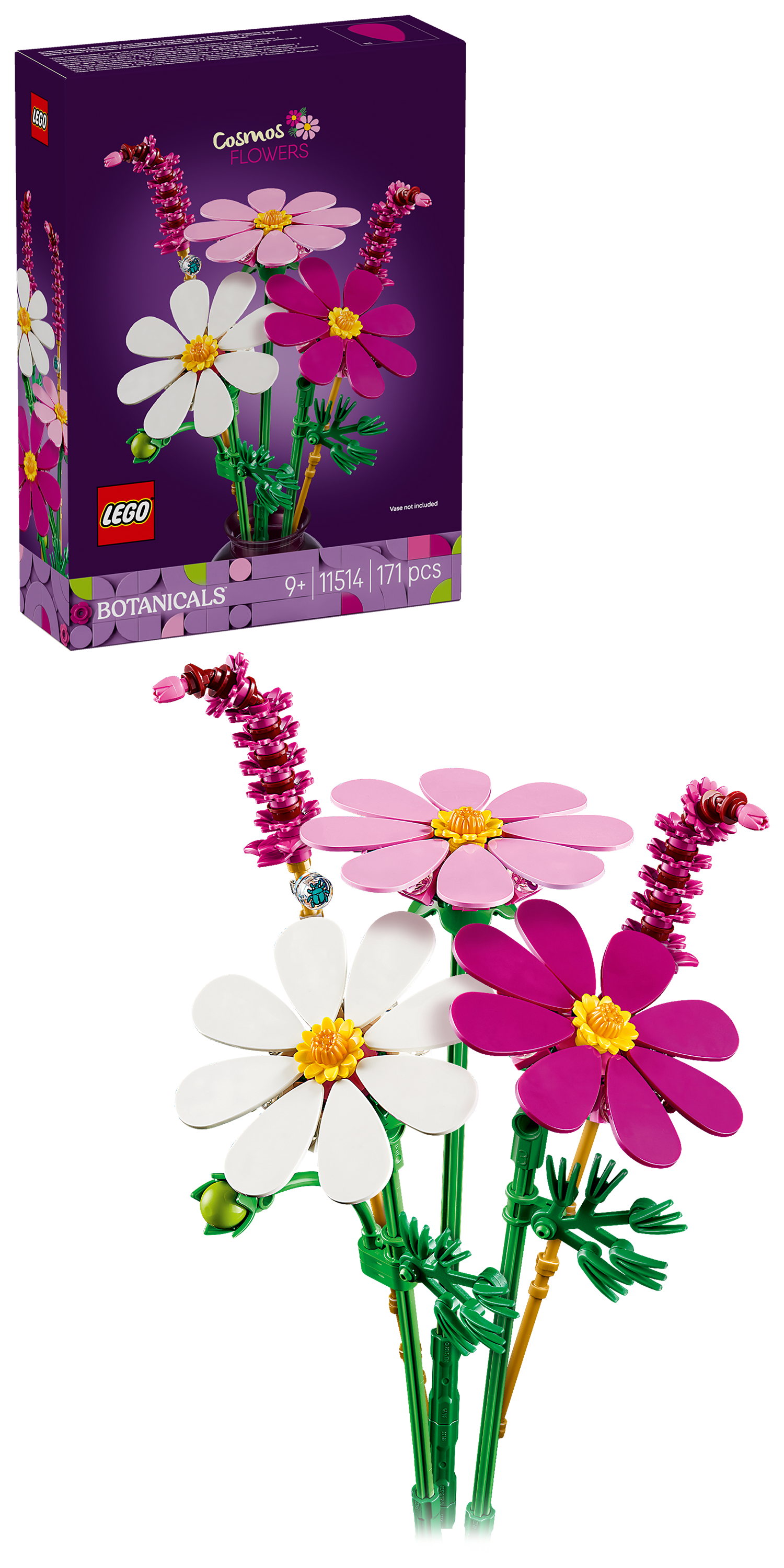 LEGO® | Botanicals: Cosmos Flowers (11514) - box and product image