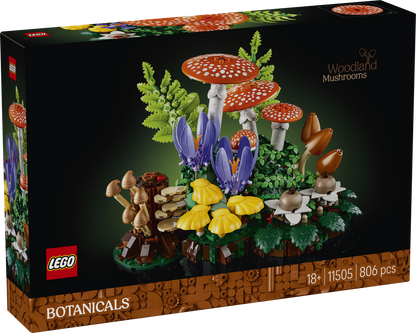 LEGO® | Botanicals: Woodland Mushrooms (11505) - box front