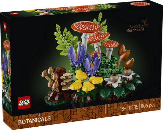 LEGO® | Botanicals: Woodland Mushrooms (11505) - box front