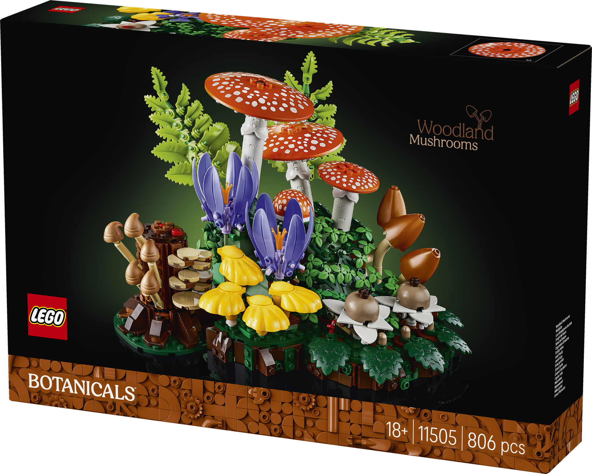 LEGO® | Botanicals: Woodland Mushrooms (11505) - box detail