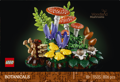 LEGO® | Botanicals: Woodland Mushrooms (11505) - box back