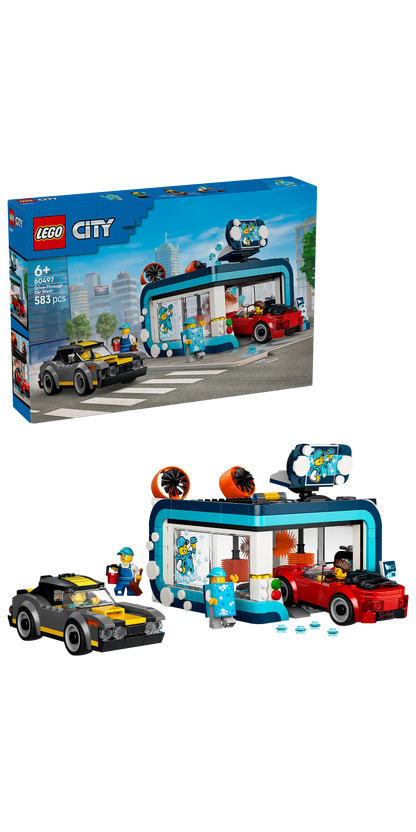 LEGO® | City: Drive-Through Car Wash (60497) - box and product image