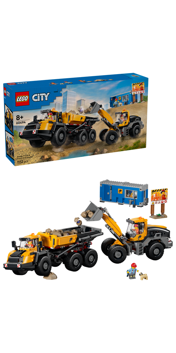 LEGO® | City: Dump Truck & Front End Loader (60494) - box and product image