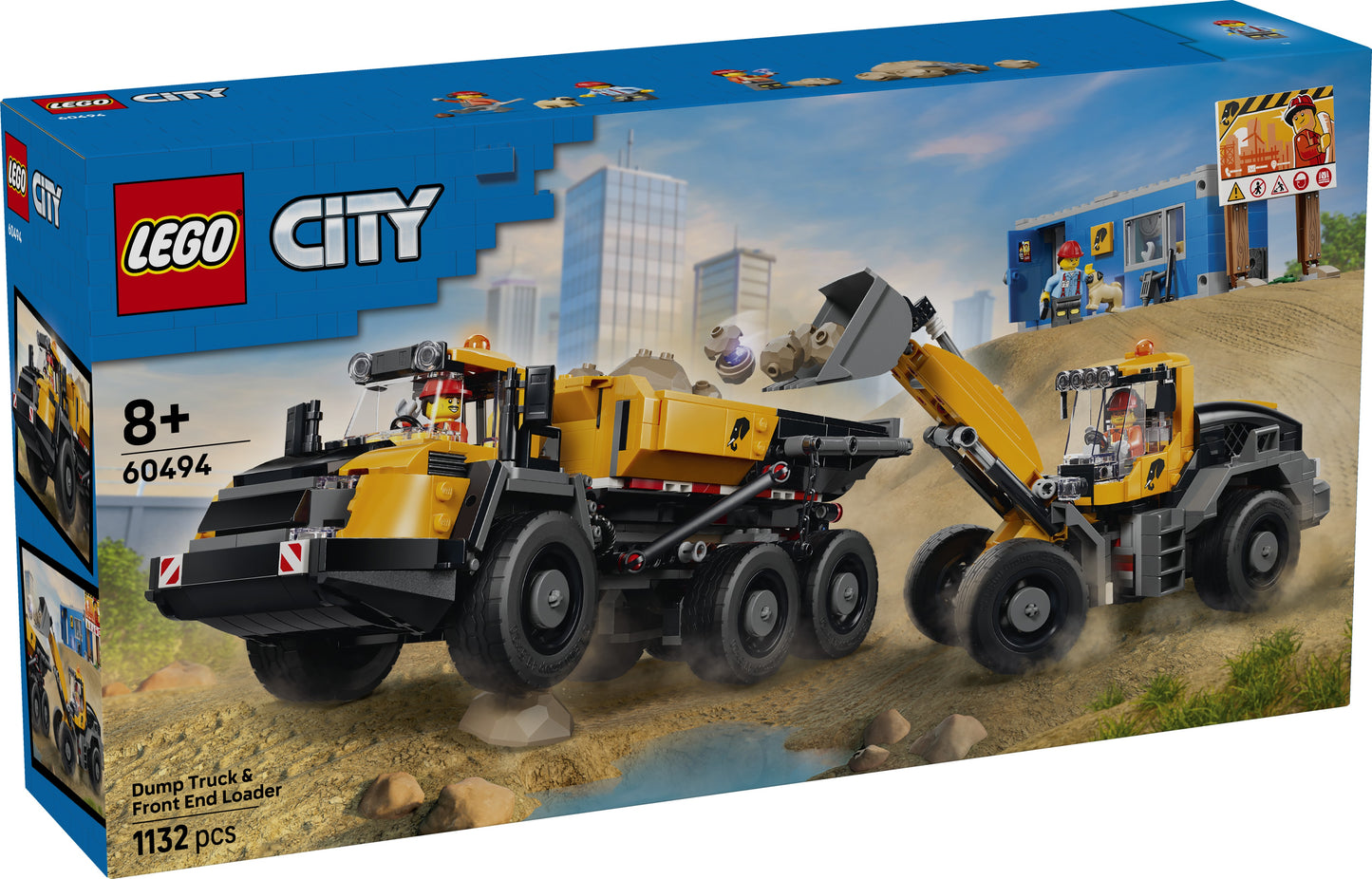 LEGO® | City: Dump Truck & Front End Loader (60494) - box front