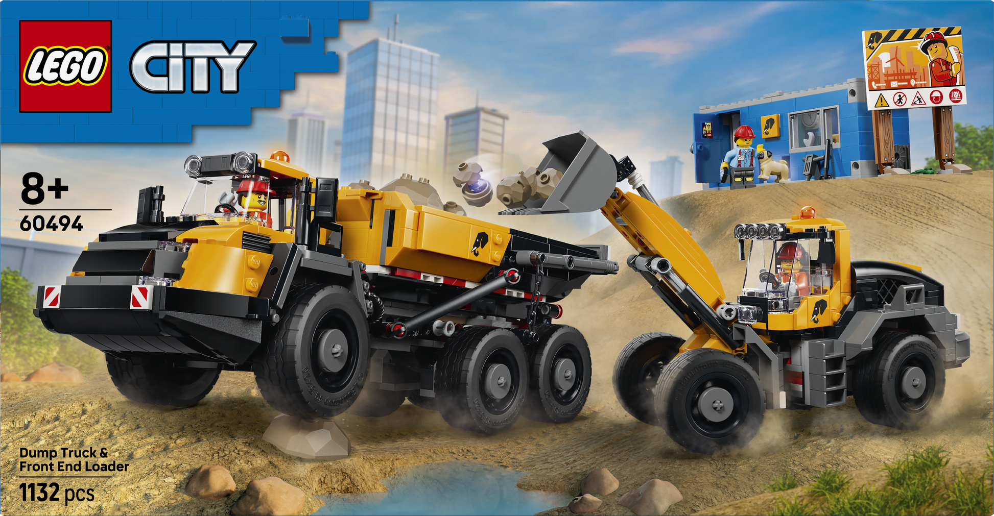 LEGO® | City: Dump Truck & Front End Loader (60494) - box back