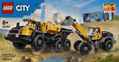 LEGO® | City: Dump Truck & Front End Loader (60494) - box back
