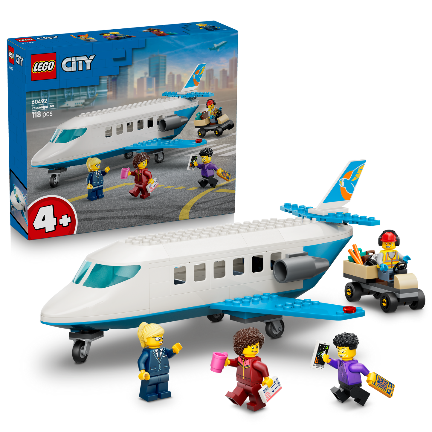 LEGO® | City: Passenger Jet (60492) - box and product image