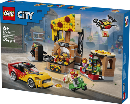 LEGO® | City: Pizza Delivery Experience with Vehicles (60496) - box detail