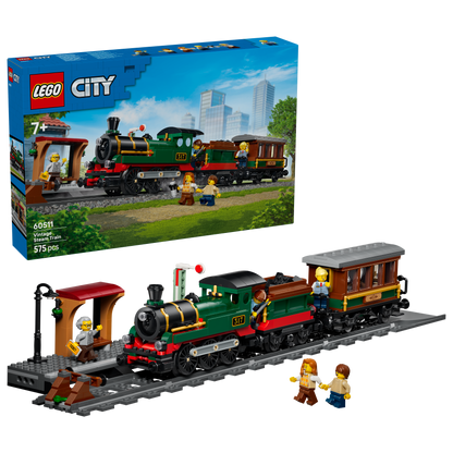 LEGO® | City: Vintage Steam Train (60511) - box and product image