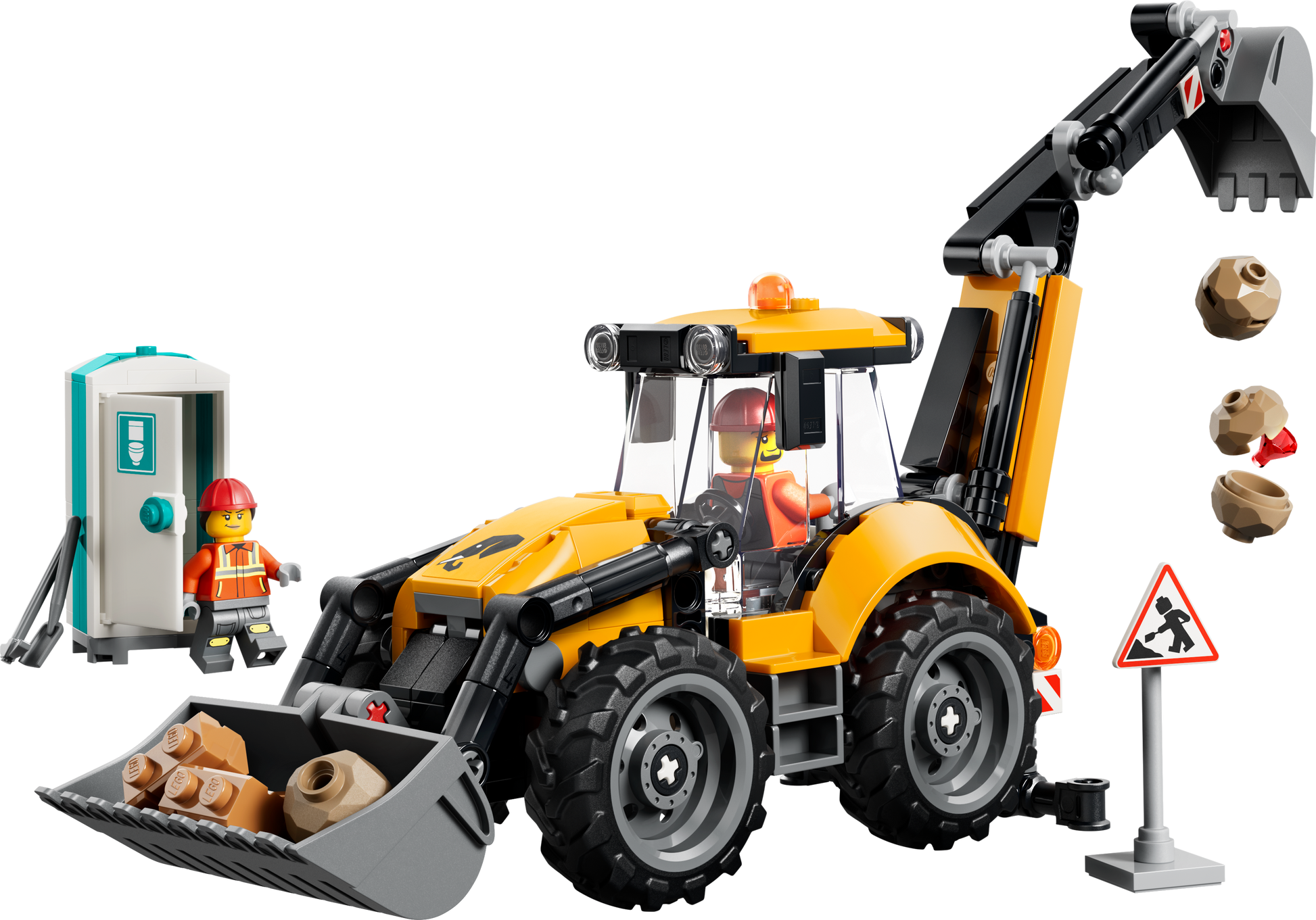 LEGO® | City: Yellow Backhoe Loader (60480) - product image