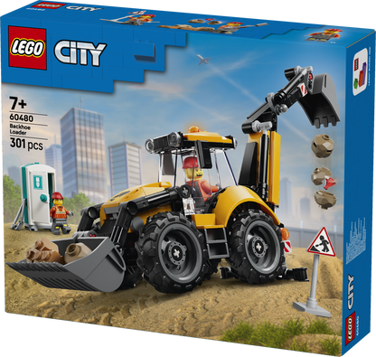 LEGO® | City: Yellow Backhoe Loader (60480) - box detail