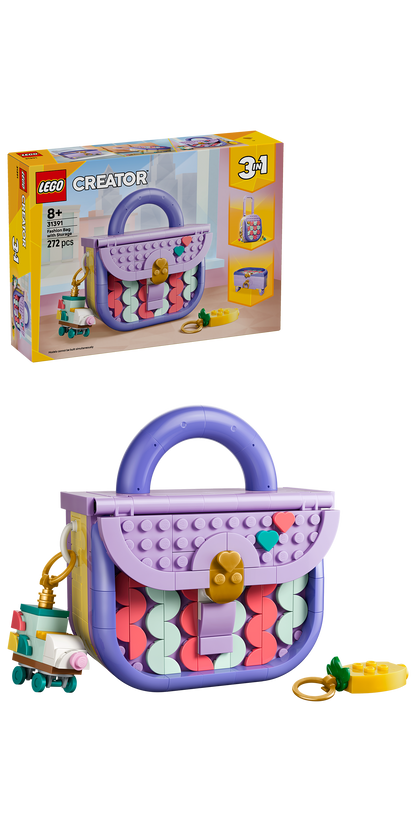 LEGO® | Creator 3-in-1: Art Fashion Bag with Storage (31391) - box and product image