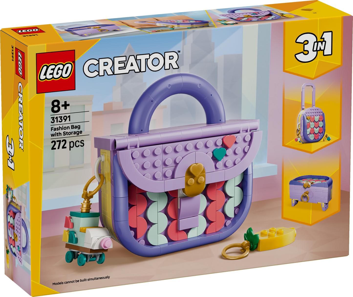 LEGO® | Creator 3-in-1: Art Fashion Bag with Storage (31391) - box front