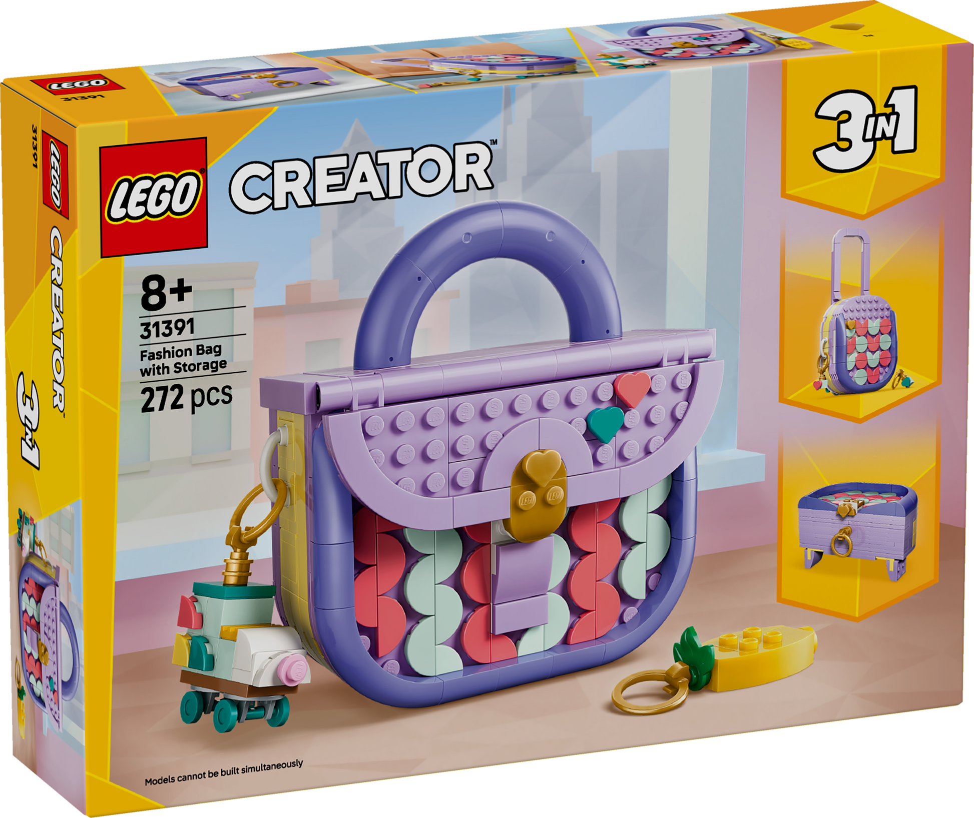 LEGO® | Creator 3-in-1: Art Fashion Bag with Storage (31391) - box front
