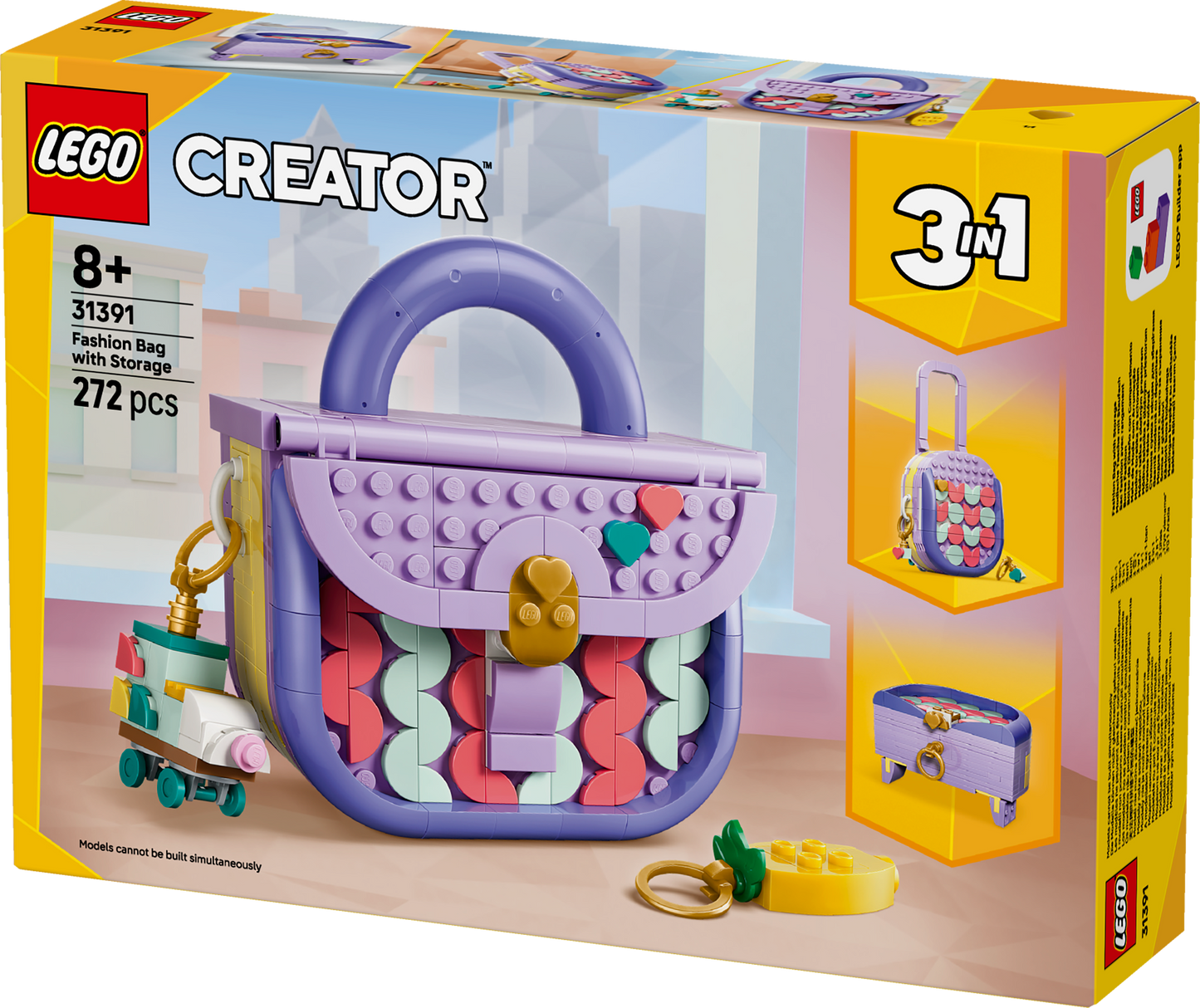 LEGO® | Creator 3-in-1: Art Fashion Bag with Storage (31391) - box detail