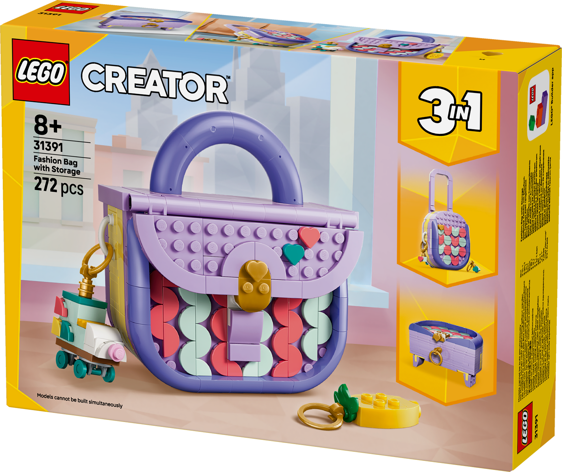 LEGO® | Creator 3-in-1: Art Fashion Bag with Storage (31391) - box detail