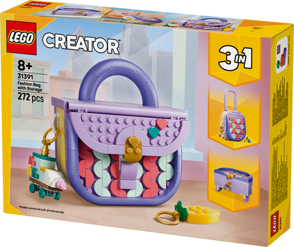 LEGO® | Creator 3-in-1: Art Fashion Bag with Storage (31391) - box detail
