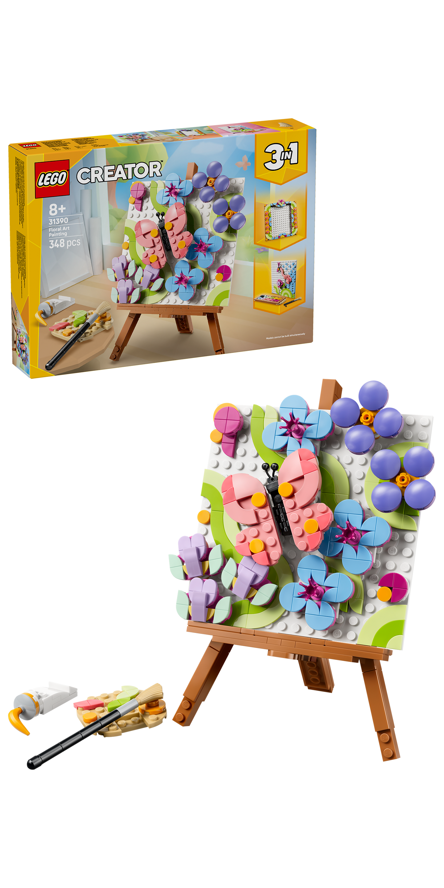 LEGO® | Creator 3-in-1: Floral Art Decor Painting (31390) - box and product image