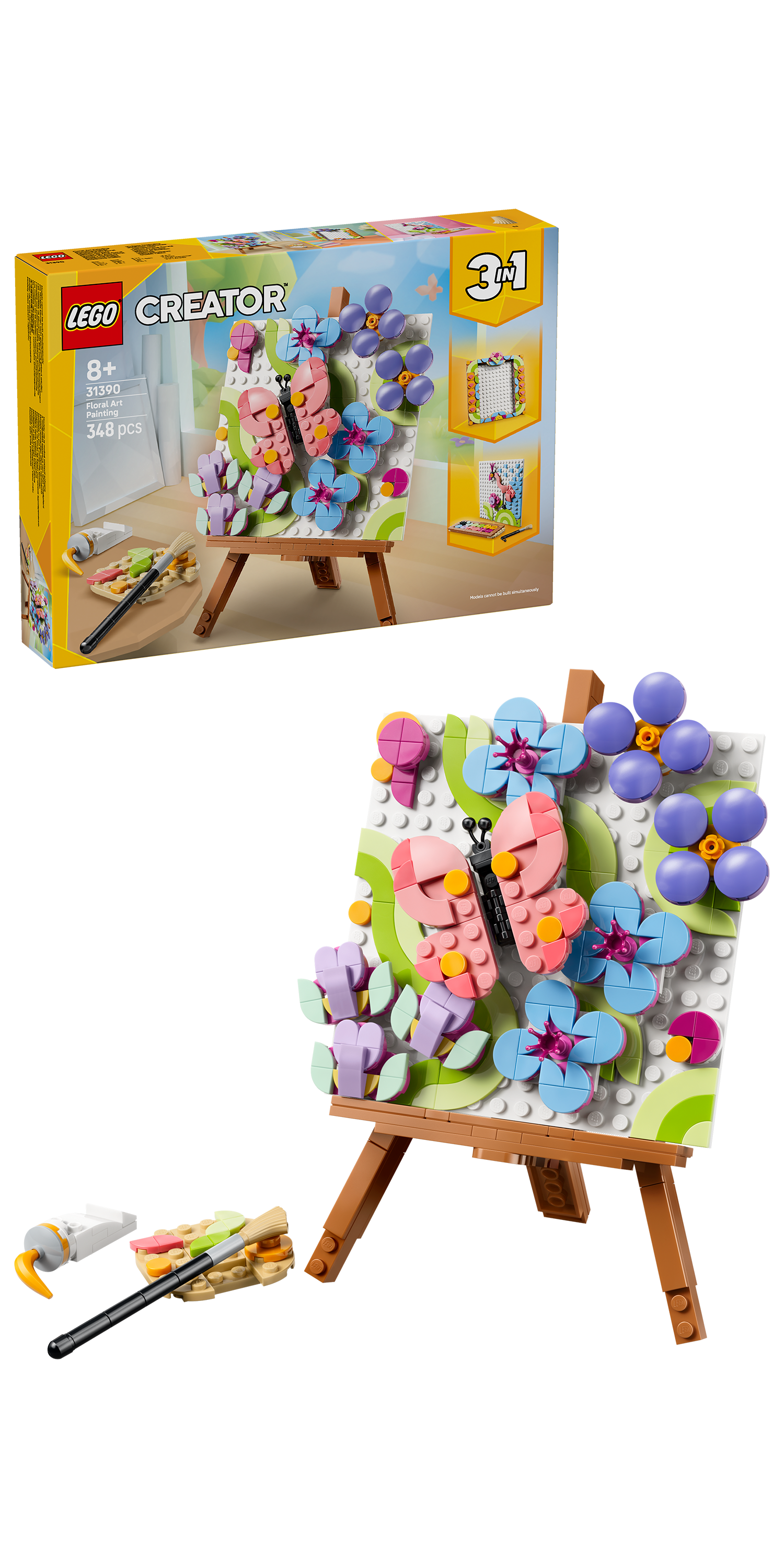 LEGO® | Creator 3-in-1: Floral Art Decor Painting (31390) - box and product image