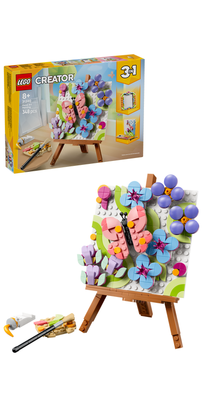 LEGO® | Creator 3-in-1: Floral Art Decor Painting (31390) - box and product image