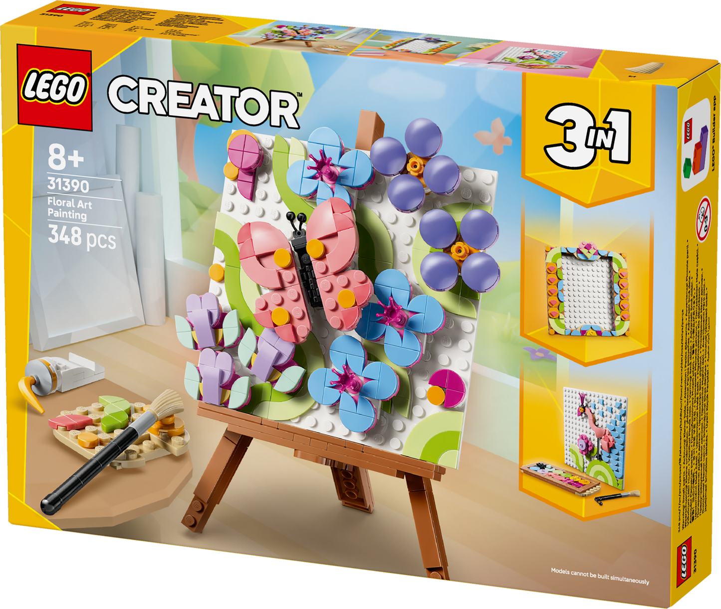 LEGO® | Creator 3-in-1: Floral Art Decor Painting (31390) - box detail