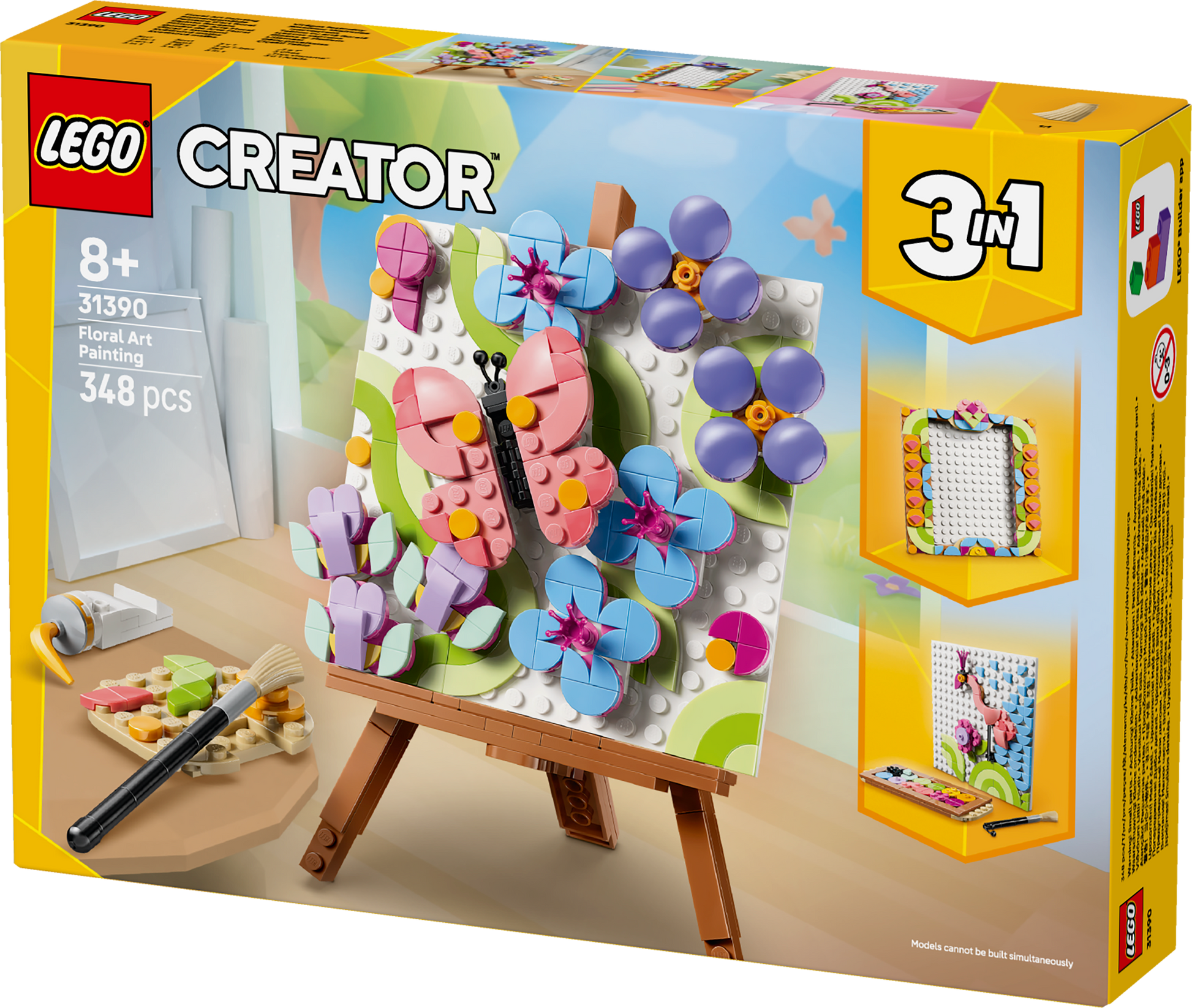 LEGO® | Creator 3-in-1: Floral Art Decor Painting (31390) - box detail