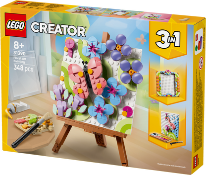 LEGO® | Creator 3-in-1: Floral Art Decor Painting (31390) - box detail