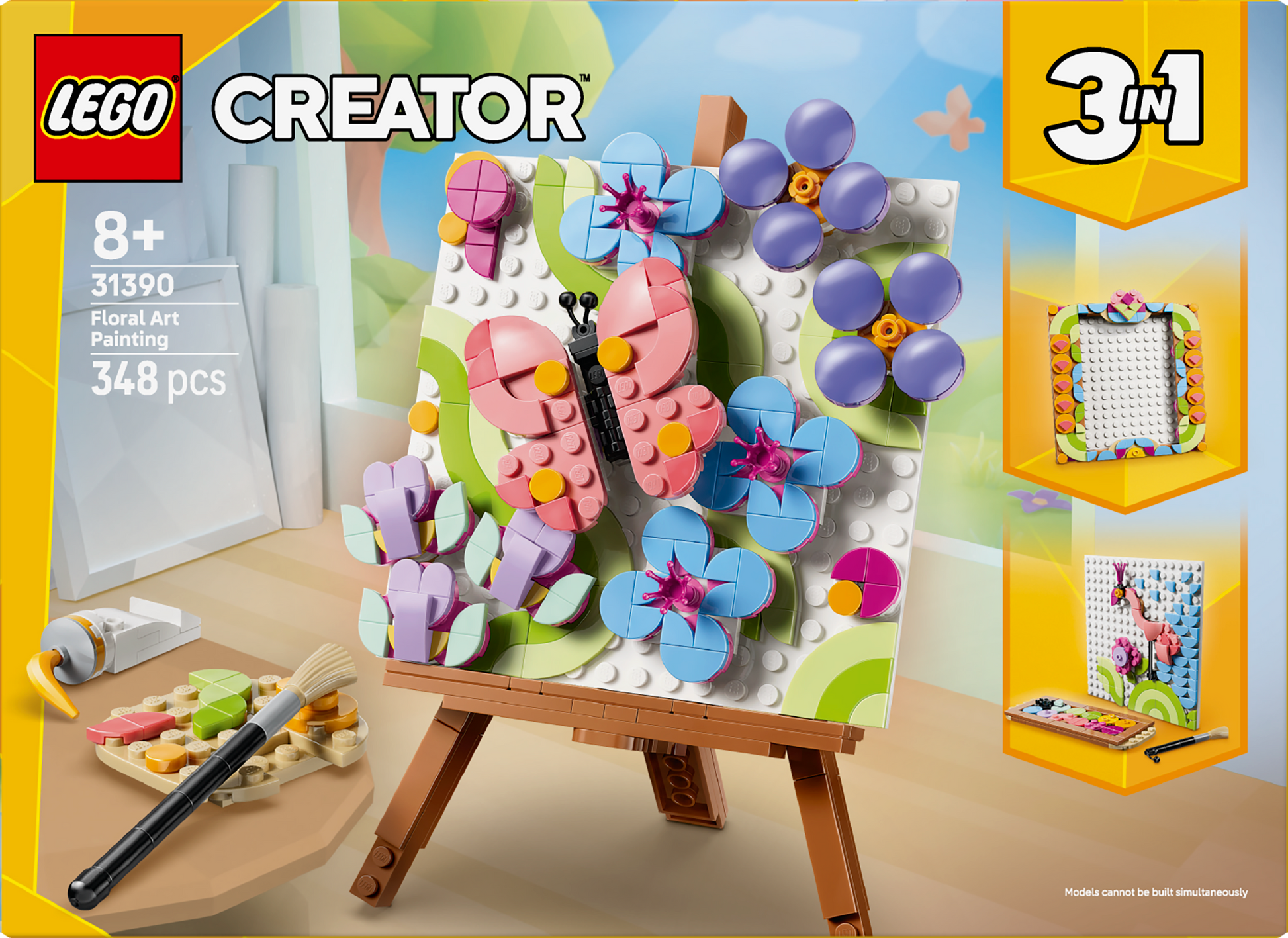 LEGO® | Creator 3-in-1: Floral Art Decor Painting (31390) - box back
