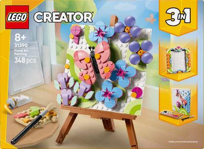 LEGO® | Creator 3-in-1: Floral Art Decor Painting (31390) - box back