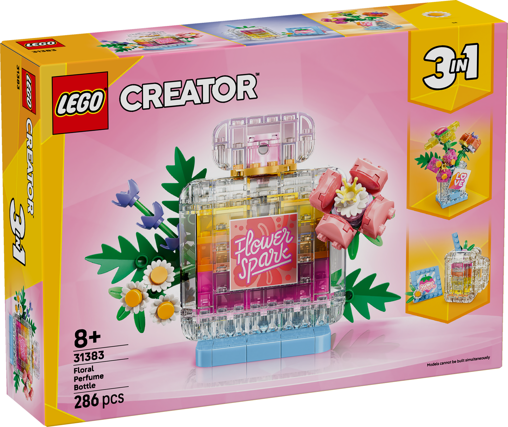 LEGO® | Creator 3-in-1: Floral Decor Perfume Bottle (31383) - box front