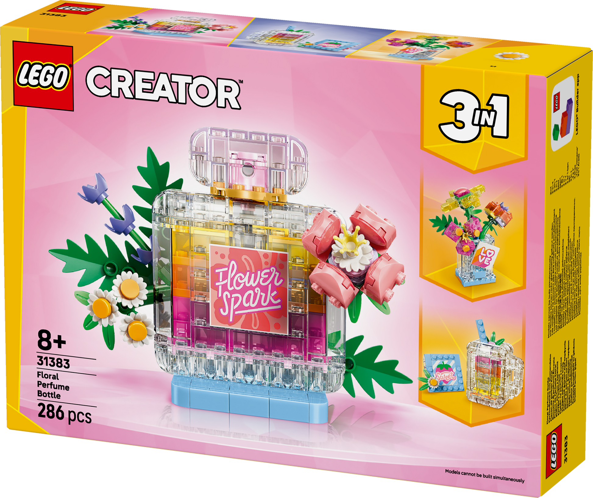 LEGO® | Creator 3-in-1: Floral Decor Perfume Bottle (31383) - box detail