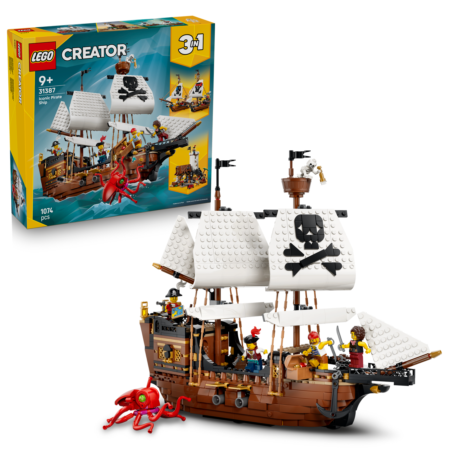 LEGO® | Creator 3-in-1: Iconic Pirate Ship (31387) - box and product image