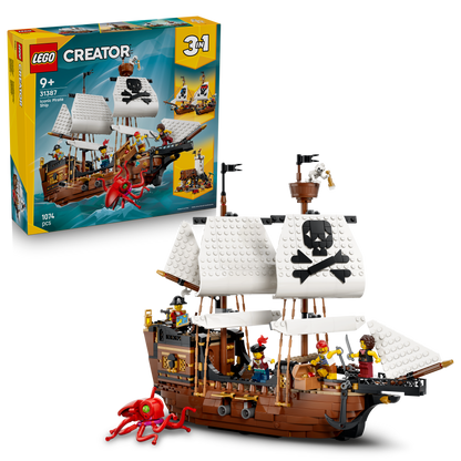 LEGO® | Creator 3-in-1: Iconic Pirate Ship (31387) - box and product image