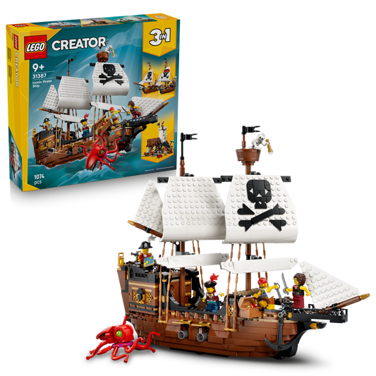 LEGO® | Creator 3-in-1: Iconic Pirate Ship (31387) - box and product image