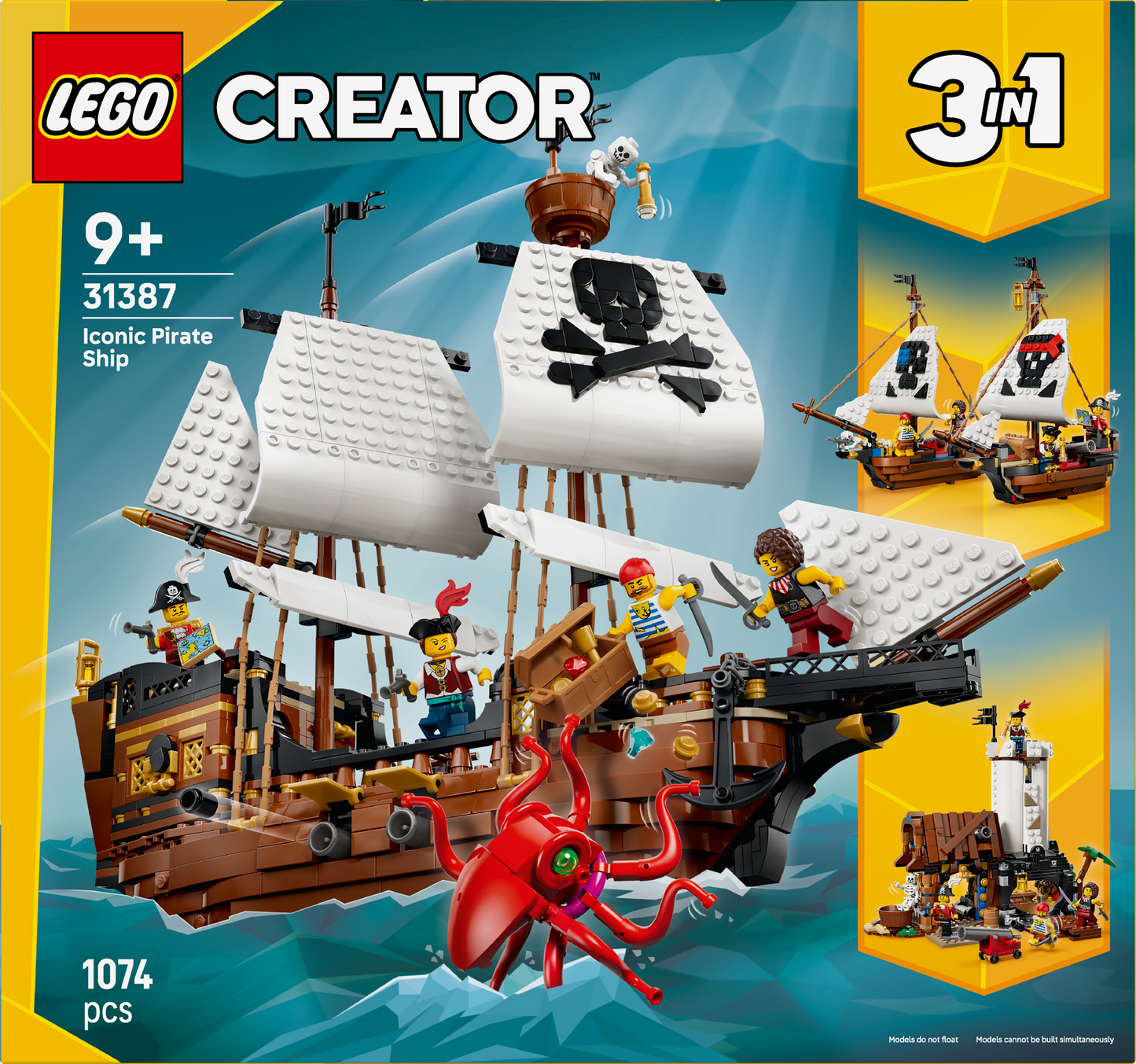 LEGO® | Creator 3-in-1: Iconic Pirate Ship (31387) - box back
