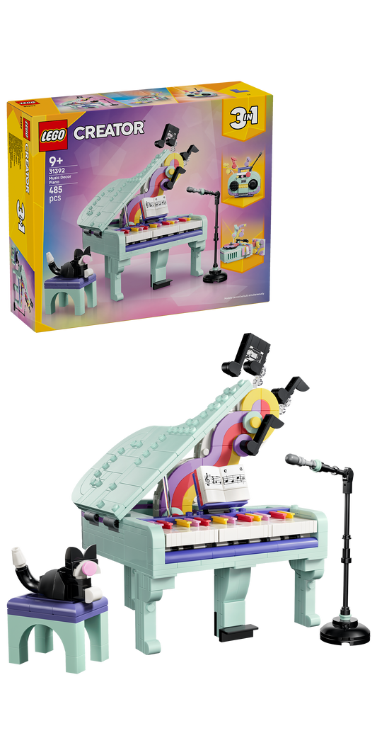 LEGO® | Creator 3-in-1: Music Decor Piano with Cat (31392) - box and product image
