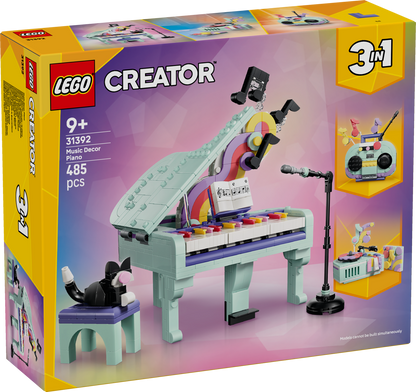 LEGO® | Creator 3-in-1: Music Decor Piano with Cat (31392) - box front